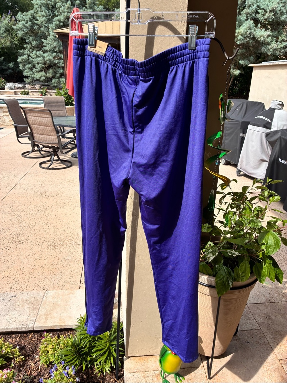 Pink Victoria Secret Purple Track Pants with Black Side Stripe Women’s Size M - Picture 2 of 6
